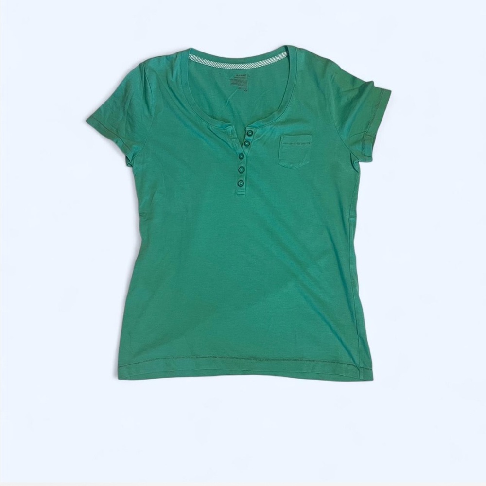 Old Navy Green Fitted Polo T-Shirt
